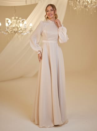 FEYZA ABİYE - Vizon - Burak Baran Fashion