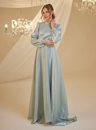 FEYZAABİYE - Mint Yeşili - Burak Baran Fashion