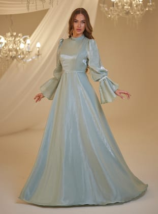 İNCİ ABİYE - Mint Yeşili - Burak Baran Fashion