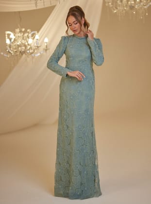 RÜYA ABİYE - Su Yeşili - Burak Baran Fashion
