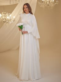 Nikah Abiye Elbise - Zarif Beyaz