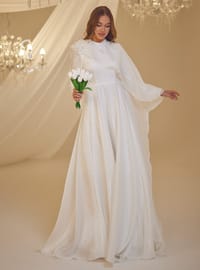 Nikah Abiye Elbise - Zarif Beyaz