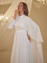 Nikah Abiye Elbise - Zarif Beyaz