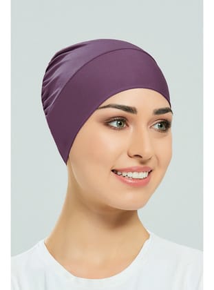 Havuz Deniz Düz Bone R-999-B Mor