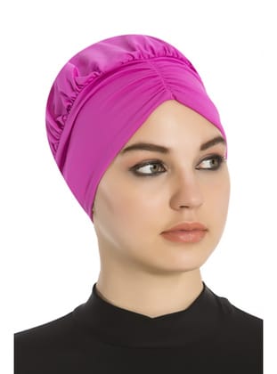 Remsa Mayo Büzgülü Deniz Havuz Bone R-1001 Pembe02