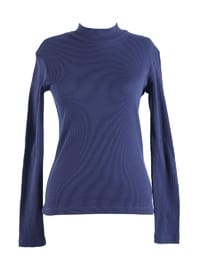 Balıkçı Yaka Kaşkorse Tshirt Lacivert