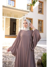 Firuze Elbise 8008 Vizon