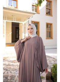 Firuze Elbise 8008 Vizon