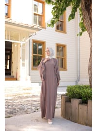Firuze Elbise 8008 Vizon