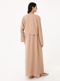 Aerobin Elbise Tunik İkili Takım Camel Refka