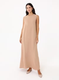 Aerobin Elbise Tunik İkili Takım Camel Refka