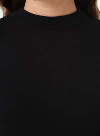 Basic Triko Kazak Siyah