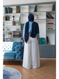 Gabardin Pantolon Etek 1162 Beyaz