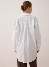Basic Poplin Gömlek Beyaz Benin