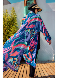 Pareo Kimono Kaftan Mor