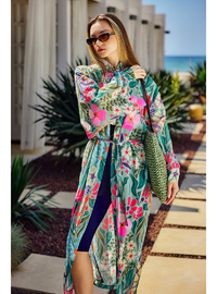 Yeşil Pareo Kimono