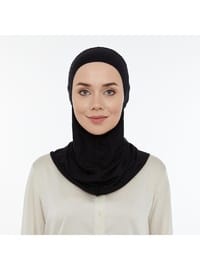Kaymaz Boyunluklu Tesettür Bone Siyah
