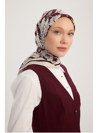 İpek Twill Eşarp Bordo