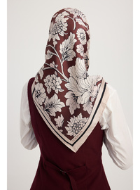 İpek Twill Eşarp Bordo