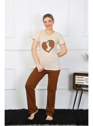 Akbeniz Kısa Kol Penye Pijama Takımı 4209