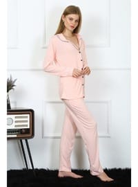 Kadın Penye Uzun Kol Pijama Takımı