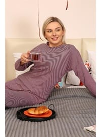Akbeniz Kadın Uzun Kol Penye Pijama Takım 4172