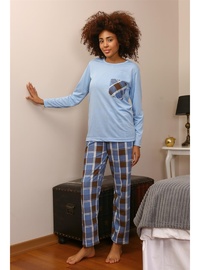 Akbeniz Kadın Uzun Kol Penye Pijama Takımı