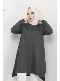 Kadın Merserize Triko Kazak Tunik