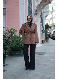 Kapuçino Kaşe Ceket 74cm