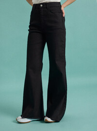 Esnek Kumaşlı Basic Denim Pantolon - Siyah - Benin