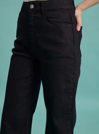 Esnek Kumaşlı Basic Denim Pantolon - Siyah - Benin