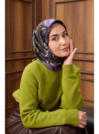İpek Eşarp 90x90cm Çok Renkli
