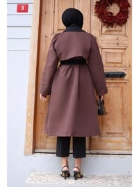 Garnili Trençkot 110 cm Kahverengi