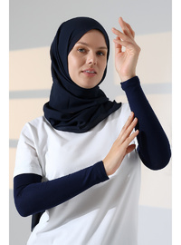 Dikişsiz Tesettür Kolluk 9 inch Lacivert