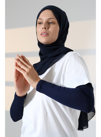 Dikişsiz Tesettür Kolluk 9 inch Lacivert