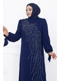 Abiye Elbise 145 cm Lacivert