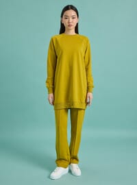 Basic İkili Eşofman Takımı Yağ Yeşili Benin
