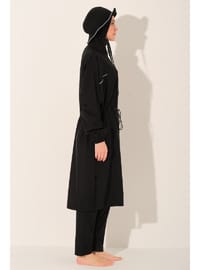 Kıl Biye Şapkalı Oversize Uzun Tesettür Mayo ALF26521