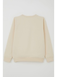 Kız Çocuk Ponponlu Sweatshirt