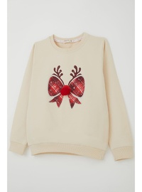 Kız Çocuk Ponponlu Sweatshirt