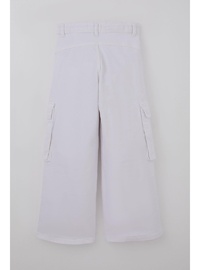 Kız Çocuk Gabardin Kargo Pantolon