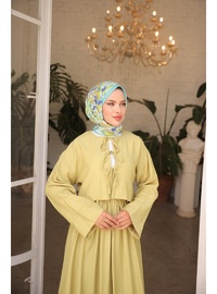 Kimono Etek Takım Yağ Yeşili