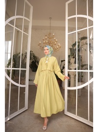 Kimono Etek Takım Yağ Yeşili