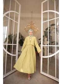 Kimono Etek Takım Yağ Yeşili
