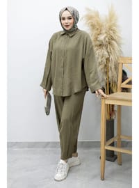 Oversize İkili Takım TSD260190 Haki