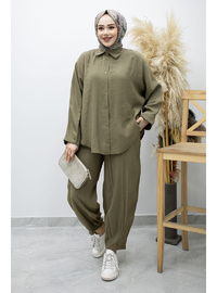 Oversize İkili Takım TSD260190 Haki