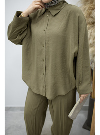 Oversize İkili Takım TSD260190 Haki