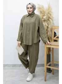 Oversize İkili Takım TSD260190 Haki