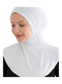 Pratik Hijab Spor Bone Beyaz