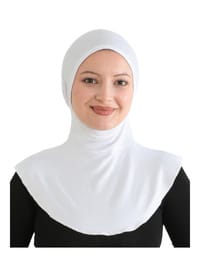 Pratik Hijab Spor Bone Beyaz